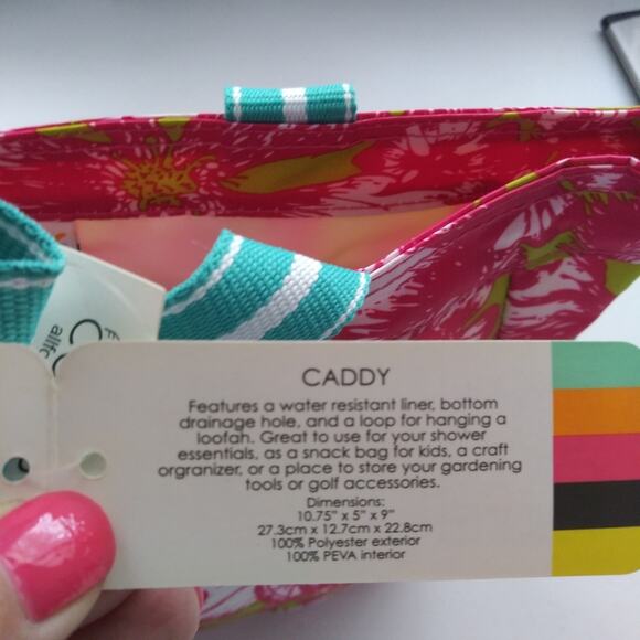 ALL FOR COLOR CADDY Aloha Paradise Lunch Tote Storage - Picture 7 of 12